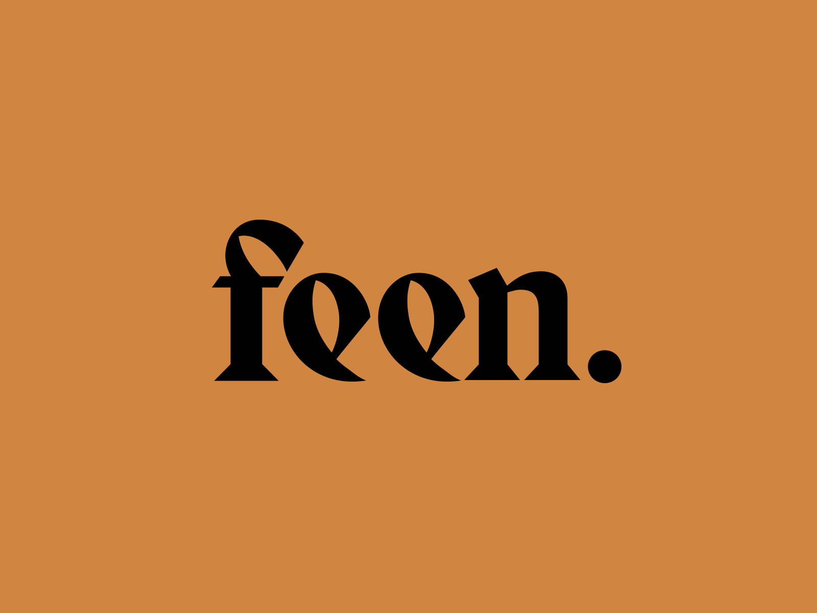 Feen custom type fashion logo music serif typography