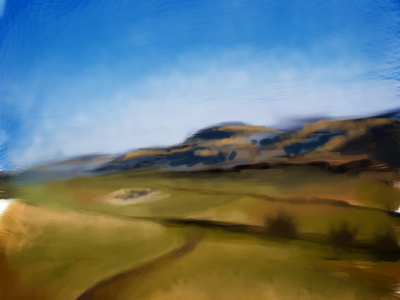 Colorado Hills digital painting landscape