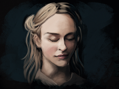 Cosette amanda cosette digital painting portrait