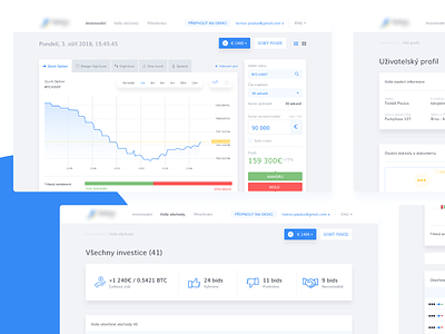Binary options trading app admin dashboard admin panel block chain crypto currency crypto exchange crypto trading crypto wallet finance business redesign trading ui uidesign ux ux design