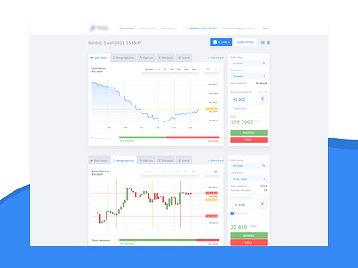 Binary betting screen