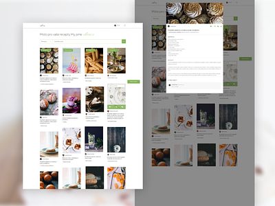 "It's like Pinterest for recipes" design detail landing page recipe recipe app recipe book recipe card recipes redesign redesign concept
