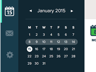 TimeGroove Dashboard Shot app calendar controls dashboard design messages settings ui user interface ux