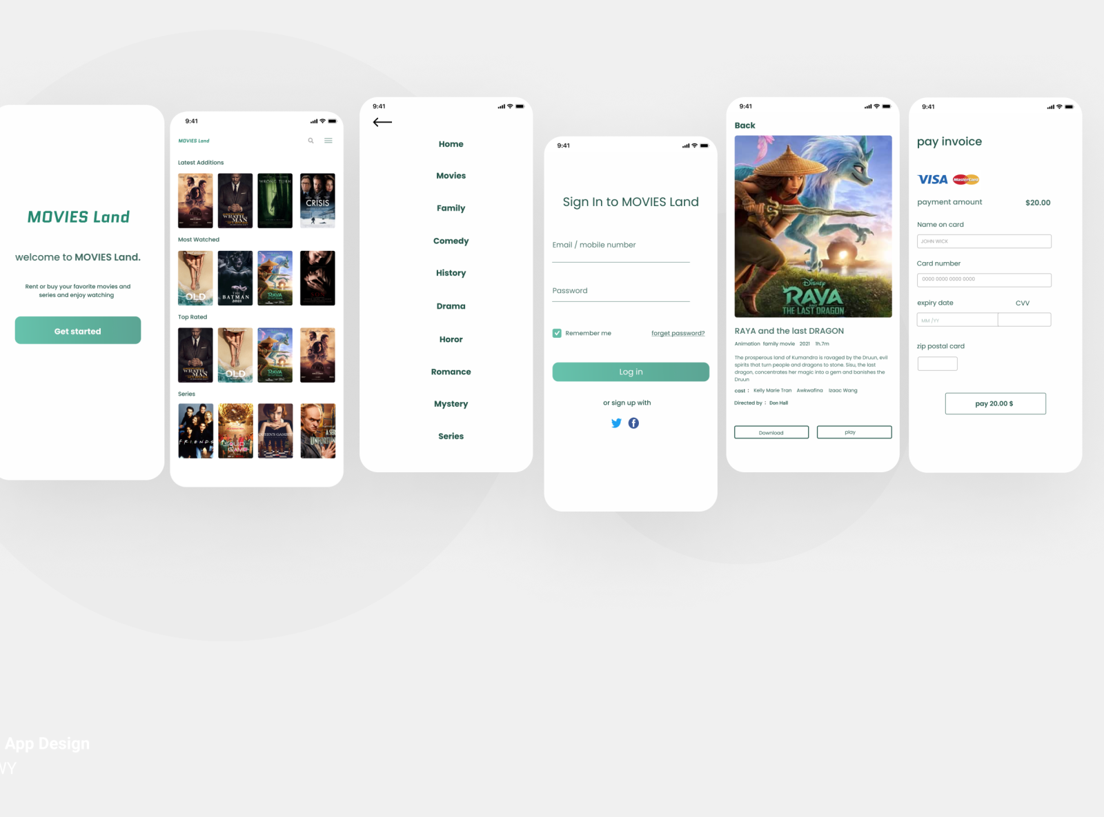 MOVIES LAND app by Enas Shehawy on Dribbble