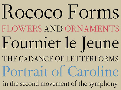 Fournier Typeface letterforms revival type typeface design typography