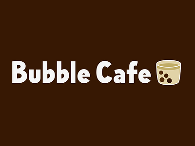 Bubble Cafe Logotype & Brand Identity brand identity graphic icons illustration lettering logo design logotype