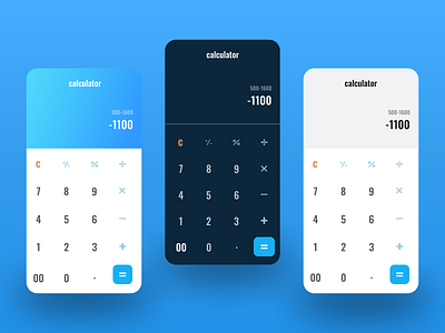 Calculator – Daily UI 004