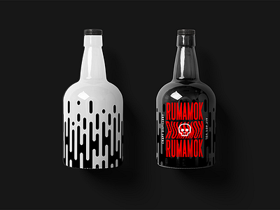 Rumamok alcohol alcohol branding alcohol packaging bottle concept packaging rum