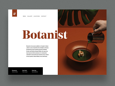 Botanist desktop digital design ui ux web web design