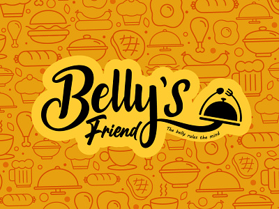 Belly's Friend branding design foodvendor graphic design illustration logo