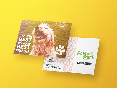 Doggie Daycare App Direct Mail Postcard Mockup