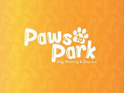 Paws to Park doggie daycare logo & patterning app brand assets brand development branding design graphic design illustration logo logo design pattern patterning vector