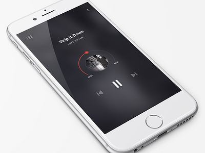 iOS Music App app ios iphone music screen ui