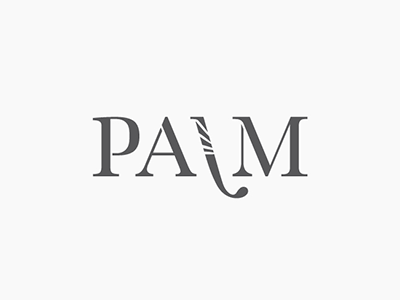 Palm Fashion brand design elegant fashion identity logo vietnam