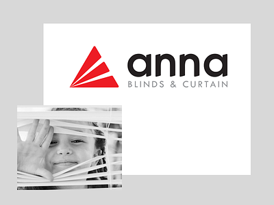 Anna Blinds & Curtain anna blinds curtain icons identity logo symbol