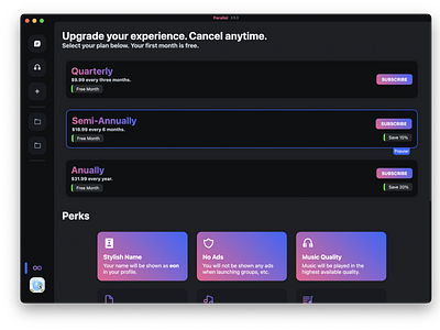 Parallel Infinite Checkout app design graphic design ui ux