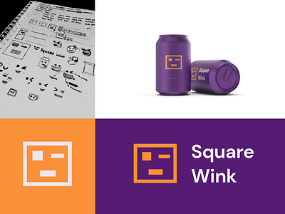 Square Wink #1 branding graphic design logo
