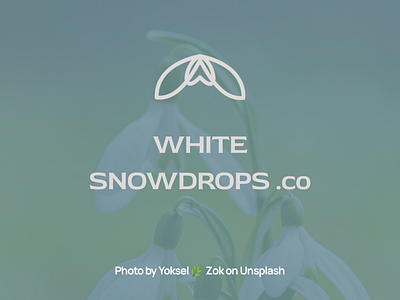 White Snowdrops #2 branding logo