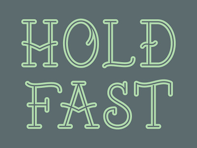 Hold Fast Typeface font free lettering tattoo type vector