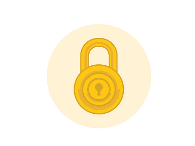 Lock icon iconic key hole lock security