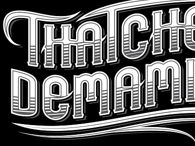 Thatcher Demamiel Lettering