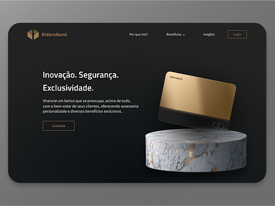 Private Bank with Iron Card - Landing Page