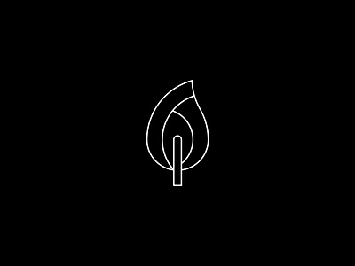 Logo design of flame.