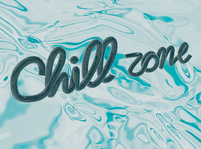 chill zone 3d logo 3d graphic design logo