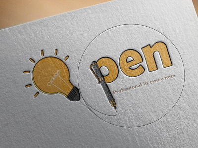 Pen logo desgin graphic design logo