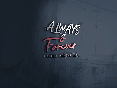 Always & Forever graphic design illustration logo typography vector