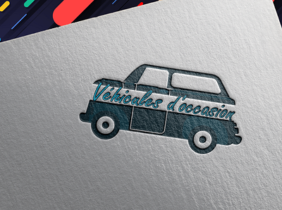 Vehcales Doccasion logo design graphic design illustration logo vector