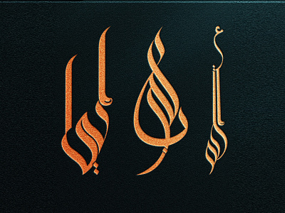 Arabic Calligraphy Name design graphic design illustration logo typography vector