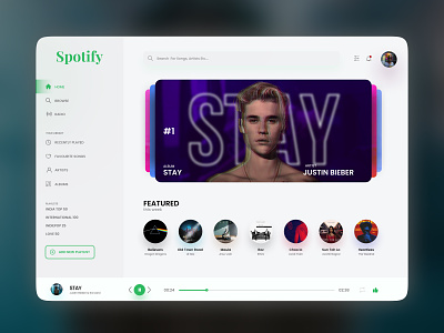 Spotify Dekstop App Redesign dekstop design graphic design spotify ui user interface