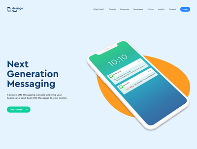 Message Owl - Next Generation Messaging app clean design maldives messaging sms tailwind ui