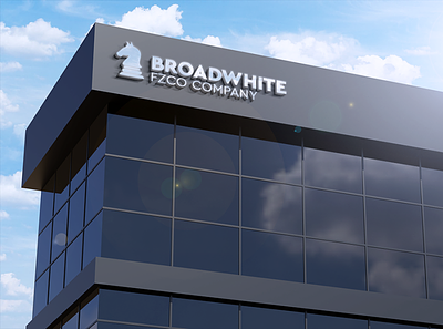 Broadwhite Logo branding design illustration logo mockup