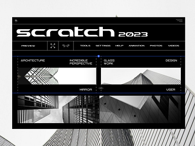 Scratch - Web UI Concept 2023 branding graphic design interface logo trending ui ux visual design web