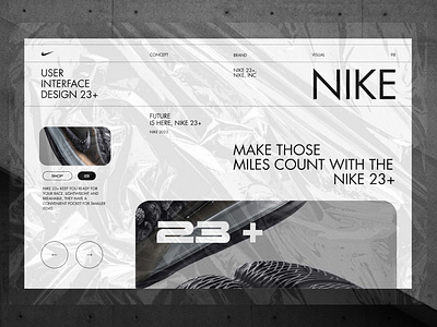 Nike 23+ UI Concept 2023 apple branding concept graphic design interface ipad logo ui ux visual design