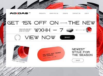 Adidas - UI Concept 2023 2023 branding design graphic design illustration interface logo ui ux visual design