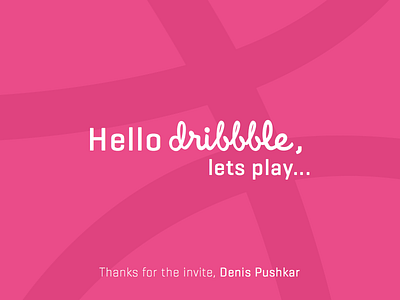 Hello Dribbble