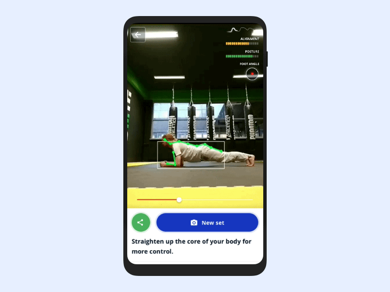 Quick update result screen - AwareFit animation ar framer prototype ui ux video