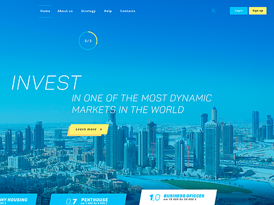 Stellagroup invest bank business dubai flat invest luxury material ui ux