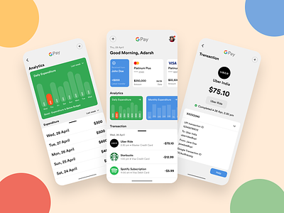 Google Pay App Redesign graphic design mobile app software ui