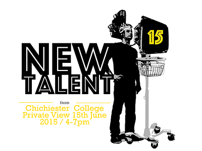 New Talent Chichester Show15 exhibition flyer freaker illustration machine poster show