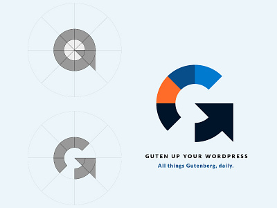 Guten Up blog gutenberg letter g logo wordpress wordpress blog wordpress design wordpress development