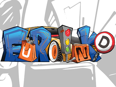 Illustration Graff Char "KNTG" - Kebomas