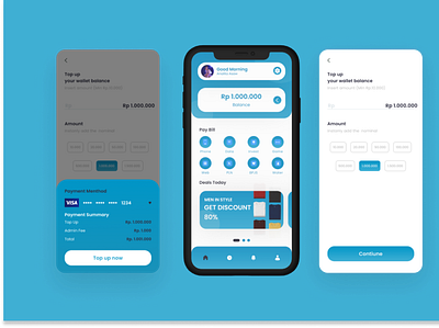 UI Design Mobile E-Wallet clear e wallet ui ui daily ui design ui design ideas ui ux