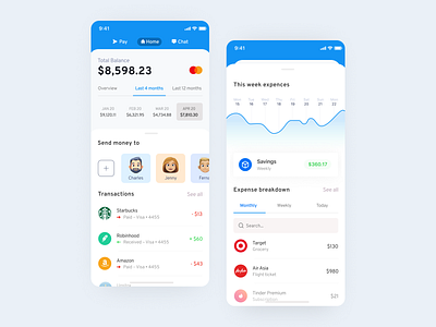 Finance Tracking App - Wallet / Fintech / Banking / Payments