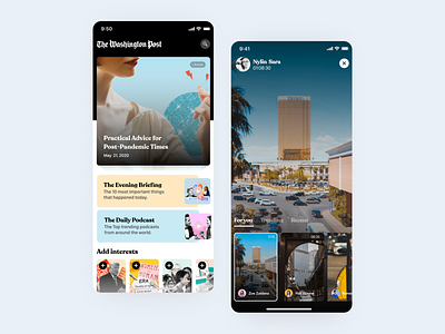 The Washington Post | Mobile app redesign concept #3