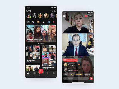 Vio app: Find friends through Livestream & Swipe #3 chatting app community dark app dating app graphicdesign group ios app live livestreaming mobile app people popular product design social app social media streaming app ui uiux ux video app