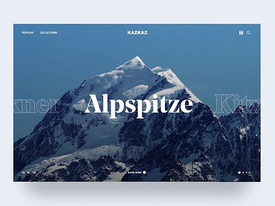 KAZKAZ Hiking planner website agency agency branding animation app business hiking homepage interaction interface landing page luxury minimal mountains travel app typogaphy ui ux web webdesign website